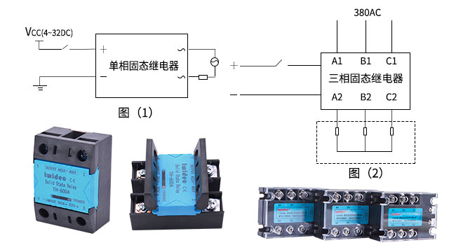 單相固態(tài)繼電器和三相固態(tài)繼電器的接線